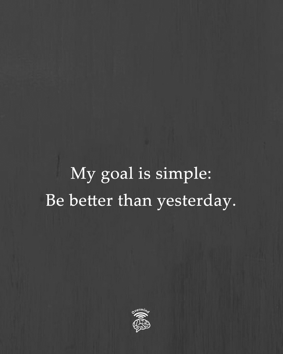 My goal is simple: