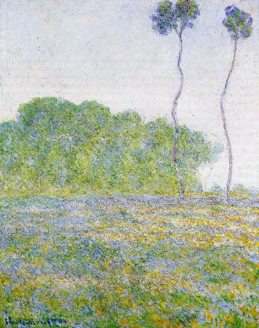 Springtime. Meadow at Giverny, 1894 linktr.ee/monet_artbot