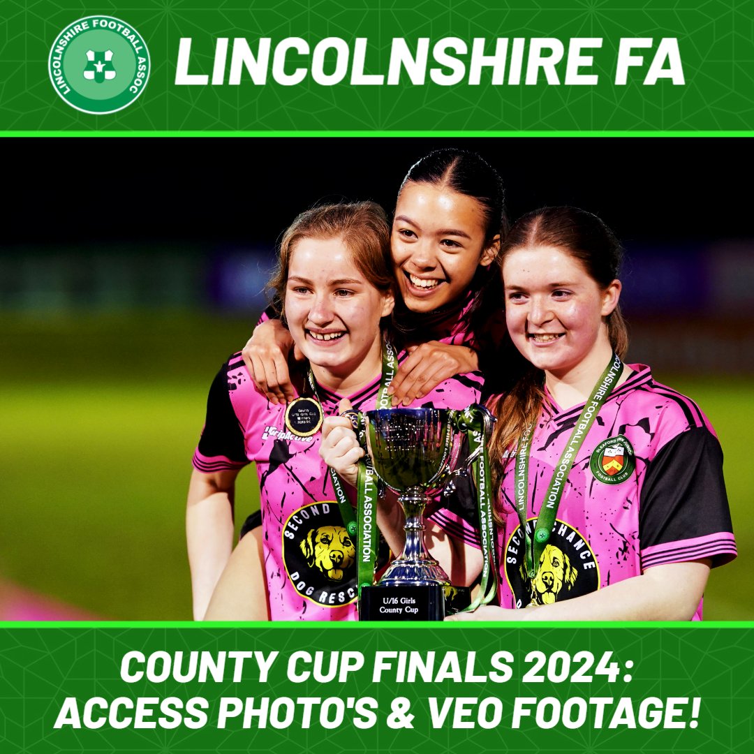 Thanks to our official photographer, @edmayesphoto Photography, you can now access all the photo's taken at every County Cup Final in 2024! 📸 You can also access the @veotechnologies footage from 11 of the 15 Finals 😍 Find all the imagery here 👉 tinyurl.com/ykwhbkme