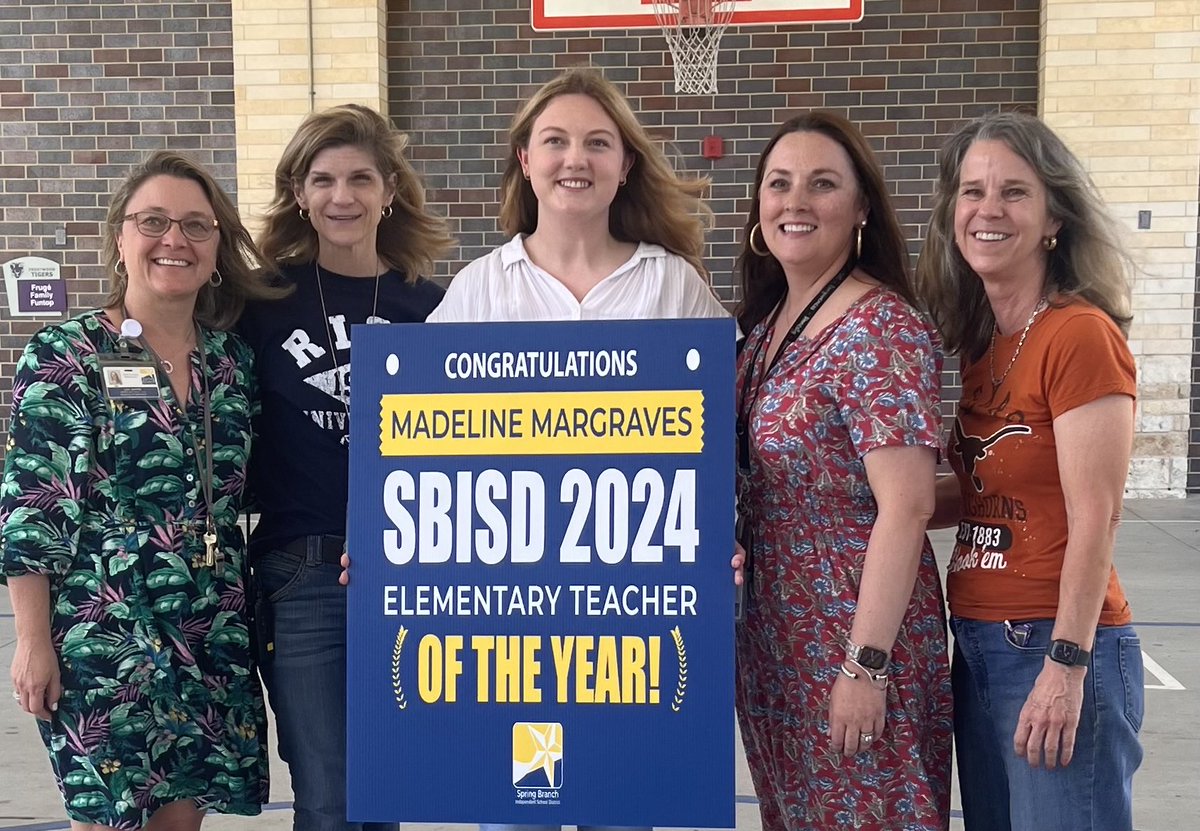 ⁦@FrostwoodElem⁩ congratulations Ms. Margraves 2024 SBISD Elementary Teacher of the Year