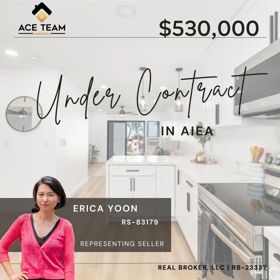 This beautifully upgraded ground-floor 2-bedroom, 1.5-bath townhome, perfectly situated in the heart of Aiea is IN ESCROW!
.
.
.
#Escrow #Contract #Aiea #Hawaii #AceTeamHawaii #realtor #realtorlife #Realbrokerage #EricaYoonHawaii