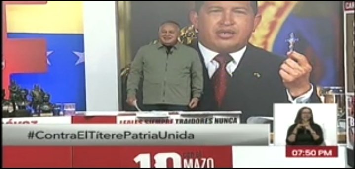 Hoy acompañamos a nuestro Capitán Diosdado Cabello en @ConElMazoDando y la etiqueta #ContraElTíterePatriaUnida