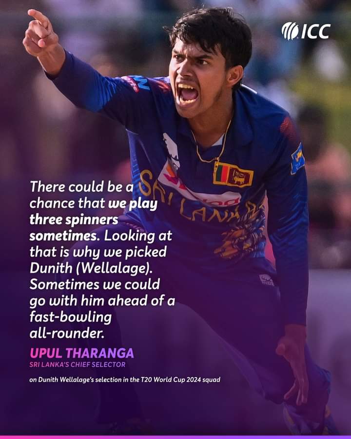 Sri Lanka's chief selector Upul Tharanga hints at picking three spinners in their playing XI at the #T20WorldCup 👀 #X_promo