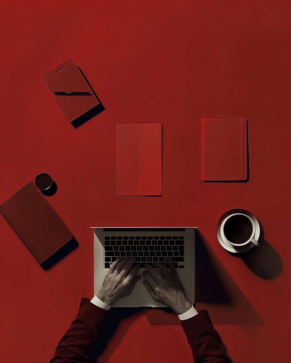 FBD_Agency's tweet image. Minimalist Red Workspace with Overhead View
#MinimalistArt
#PhotorealisticArt
#OrganizedWorkspace
#RedMonochrome
