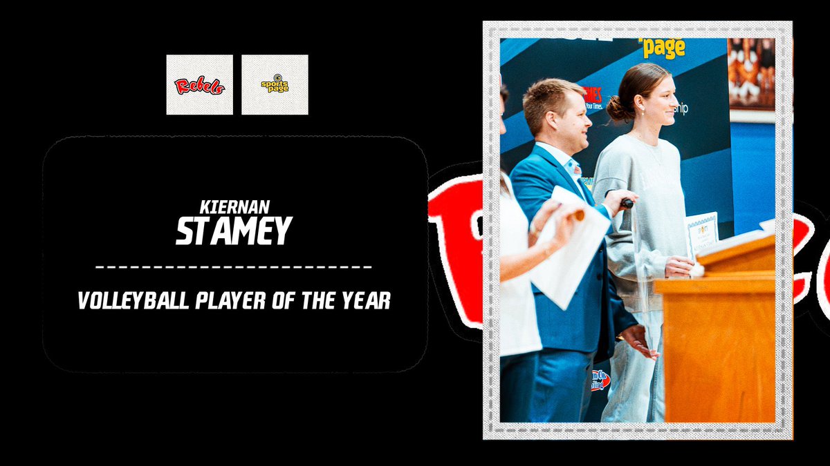 Congratulations to Kiernan Stamey for winning The GoTeez Sports Page Volleyball Player of the Year.

#GoRebels | #MaryvilleMentality