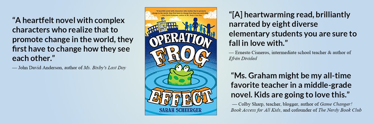 @ErinDealey @heyimjarvis Thanks for the shout out, Erin! Operation Frog Effect is written in 8 points of view. One character shares his story through graphic novel, and the 7 others through poems and letters.