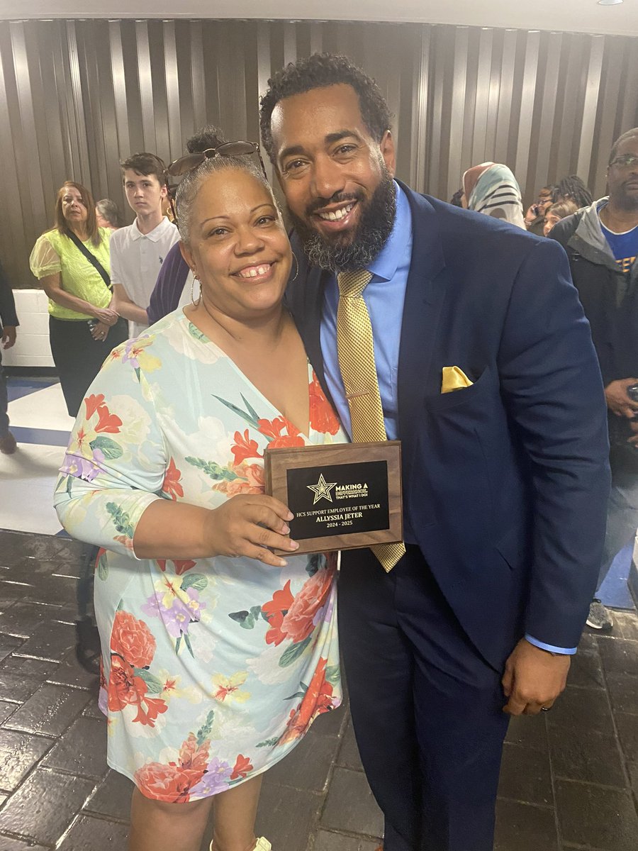 Congratulations to Ms. Brown for being named Support Employee of the Year. #ChallengeAccepted