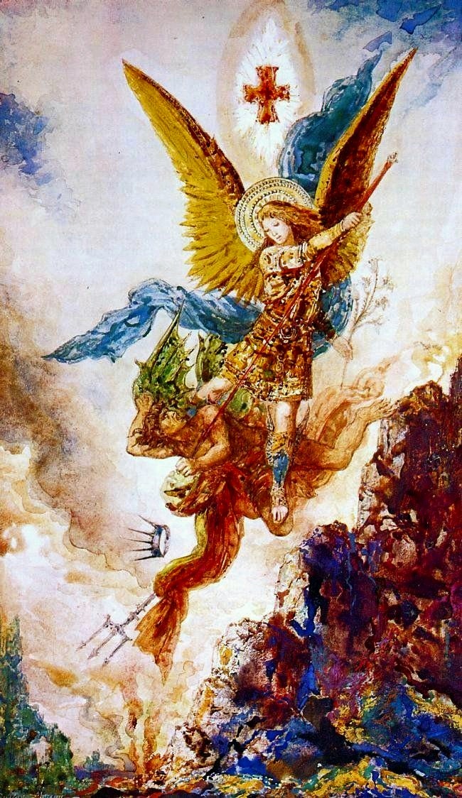 Gustave Moreau Saint Michael Vanquishing Satan, c.1882