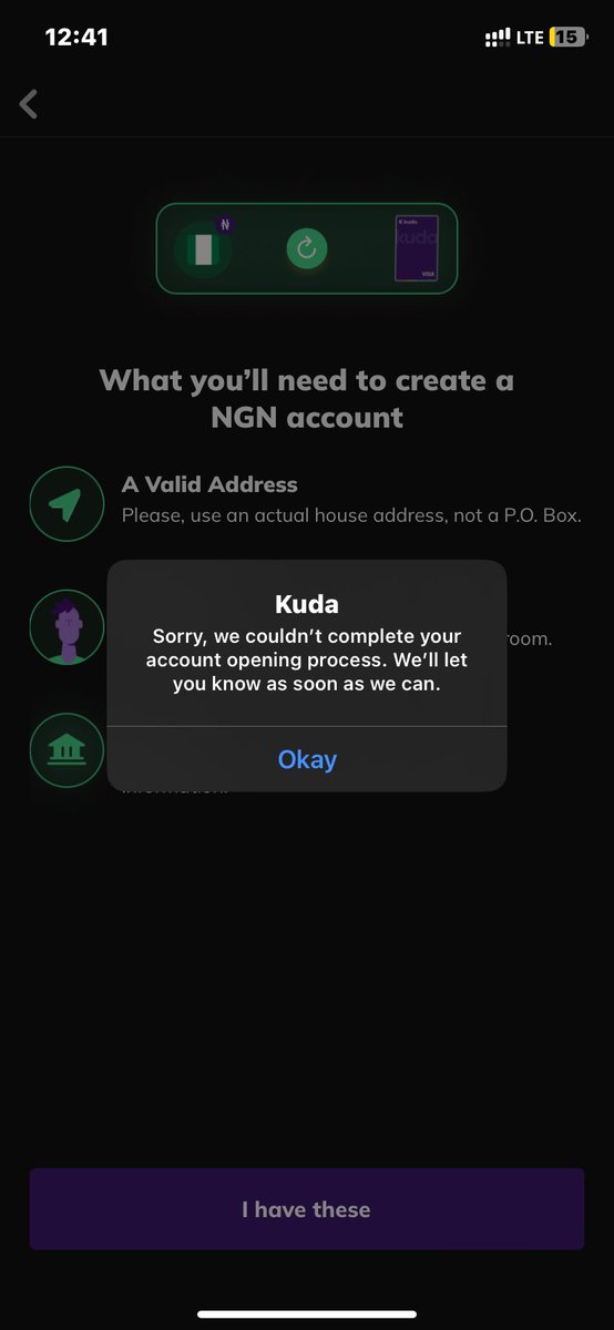 DanielAzubike3's tweet photo. @kudahelp_ng @OGGeneral19 @Kuda why am i getting this message, i cant log in my account whats happening https://t.co/4kWk05p02z