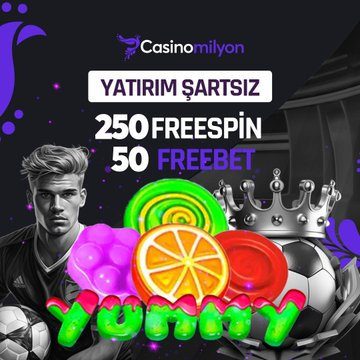 ⭐️ YATIRIM ŞARTSIZ 250 FREESPİN ya da 50 FREEBET ! 💫 #CasinoMilyon’a üye olan herkes kazanıyor ! ✨ Hemen üye ol dilediğin bonusu al , kazancın tadını çıkar ! Kazandıran adres 🌟 t2m.io/casinomilyon