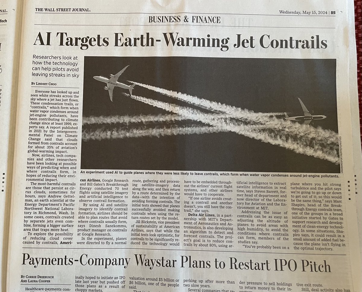 They could return to previous fuel formulas but instead they’ll reroute planes - my guess is the next article will say, “therefore the number of flights must be greatly reduced” or “so….electric planes with much less range”