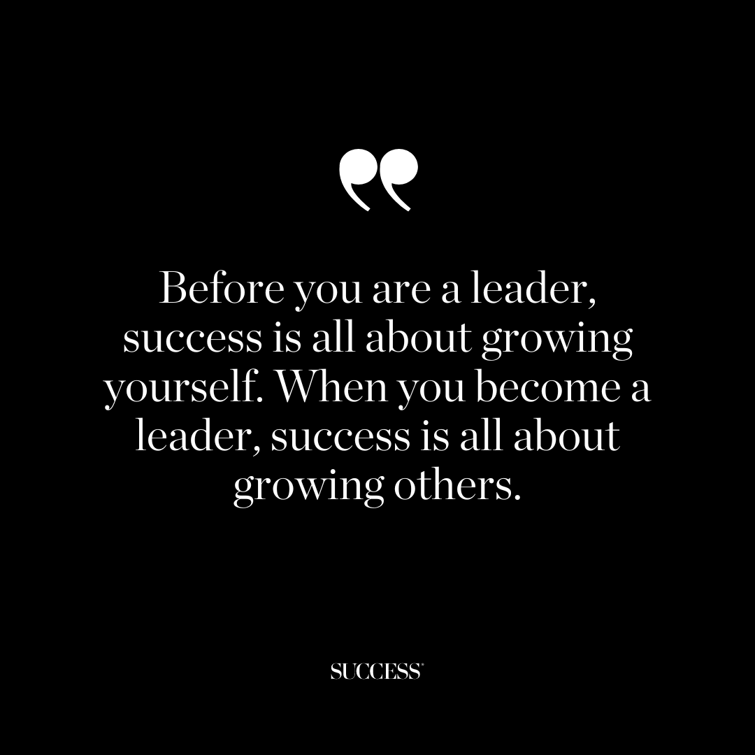#QOTW “Before you are a leader, success is all about growing yourself. When you become a leader, success is all about growing others.” – Jack Welch 

- 
#SUCCESSMindset #DailyGrowth #KeepPushingForward #PersonalDevelopment #Leadership #SUCCESS #Quotes
