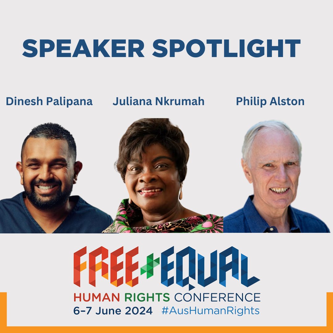 Meet some of our esteemed speakers for the historic Free + Equal Conference! Full program and speaker bios available at loom.ly/UAOpOrY #AusHumanRights
