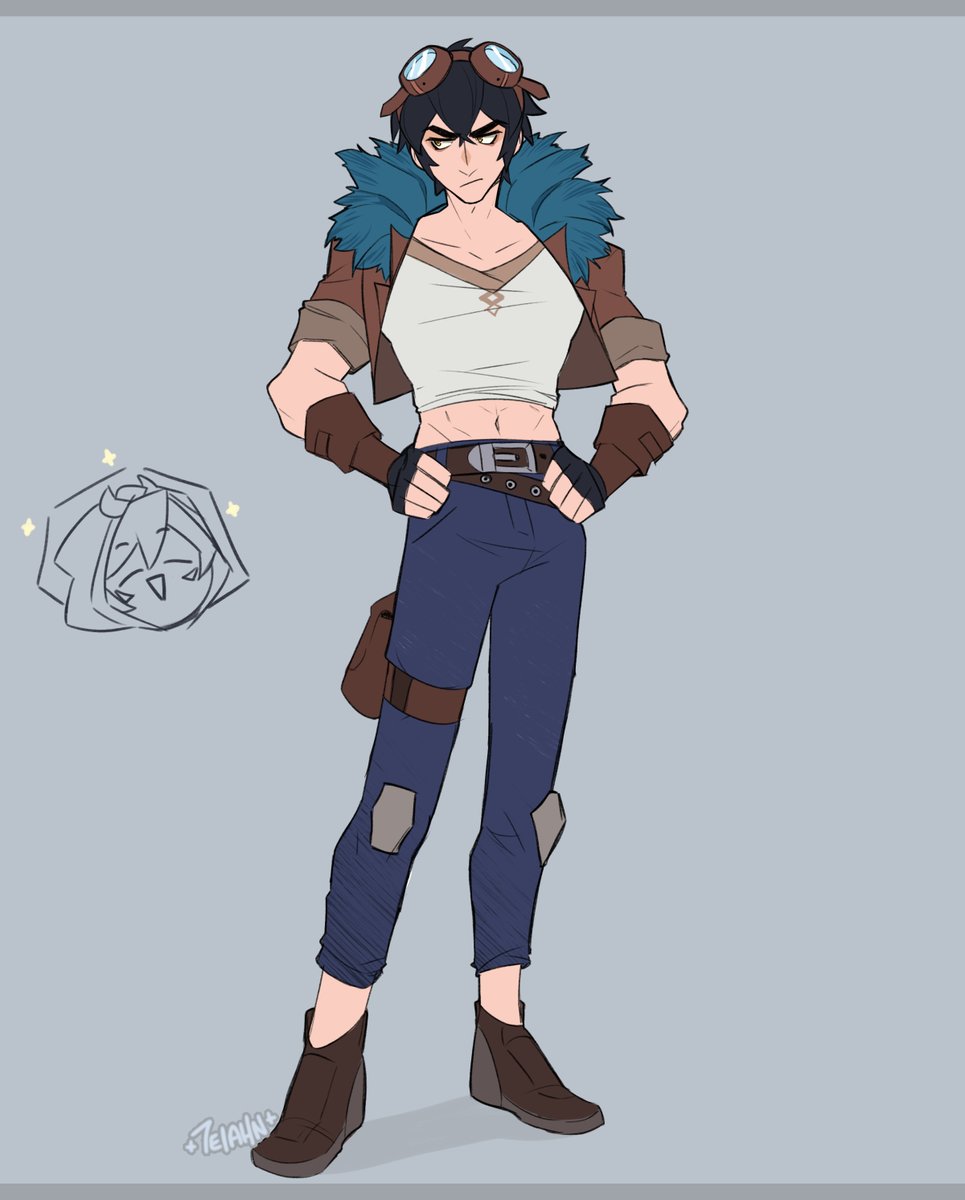 Talon's turn to wear some different clothes ✨They might be a little too small for him tho....