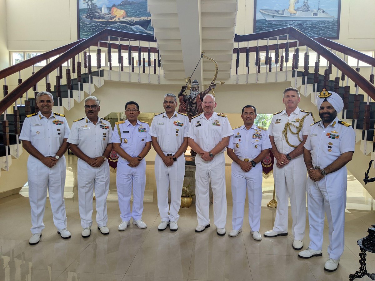 Navigating maritime challenges together 💪 Great to join our friends from @IndianNavy and @_TNIAL_ for the 2nd Trilateral Maritime Security Workshop in Kochi, India over the 15th-17th of May. #AusNavy #StrongerTogether