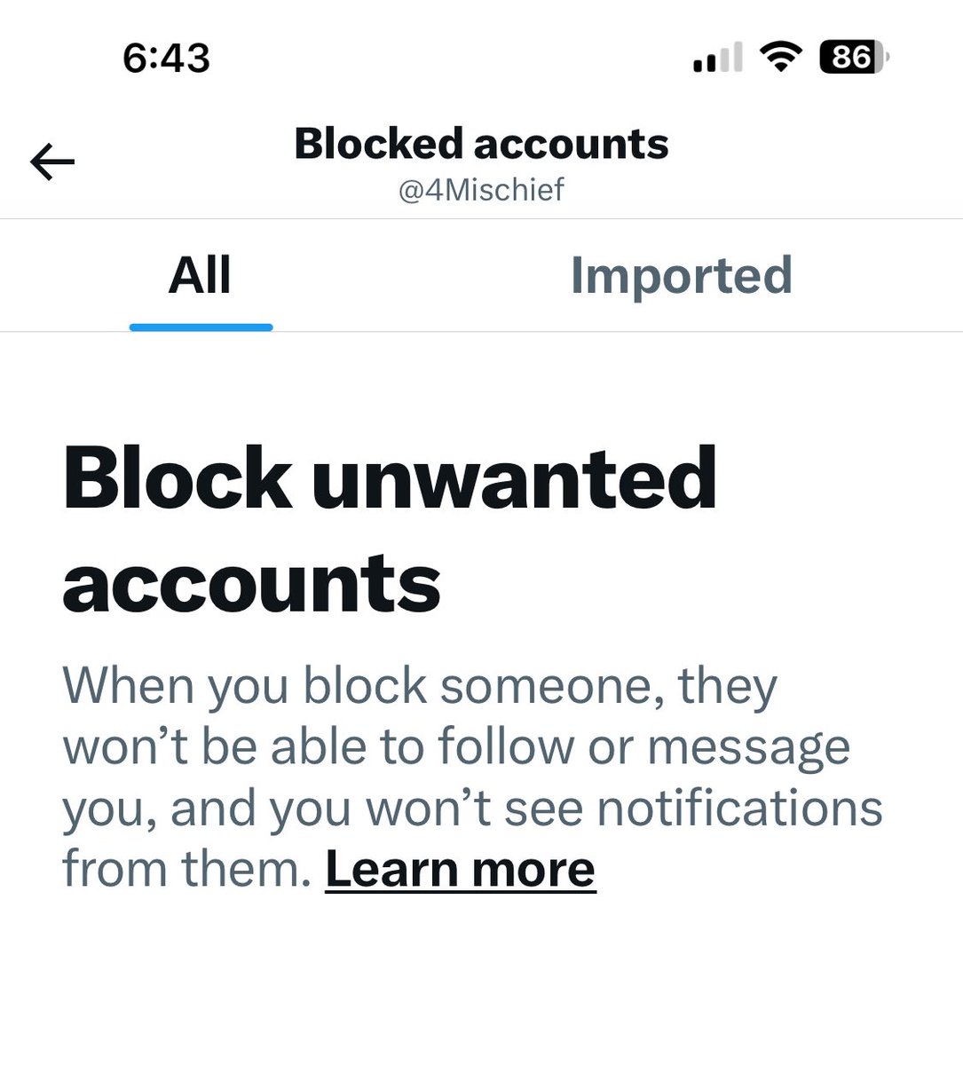 It appears @elonmusk has already made it easier to unblock. Unblock 10-20, back out, then go back in. All of mine were gone. May take a couple of times to get them all