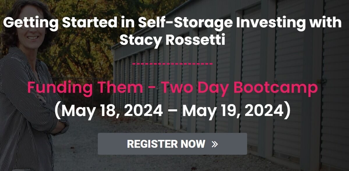 Excited to announce that my next 2 Day Virtual Self Storage Investing Bootcamp is coming up on May 18th and 19th. Learn how to fund your self storage deals. Get more info here - stacyrossetti.com/storagenerds-b… #stacyrossetti #bootcamp #selfstorage #realestate #investing