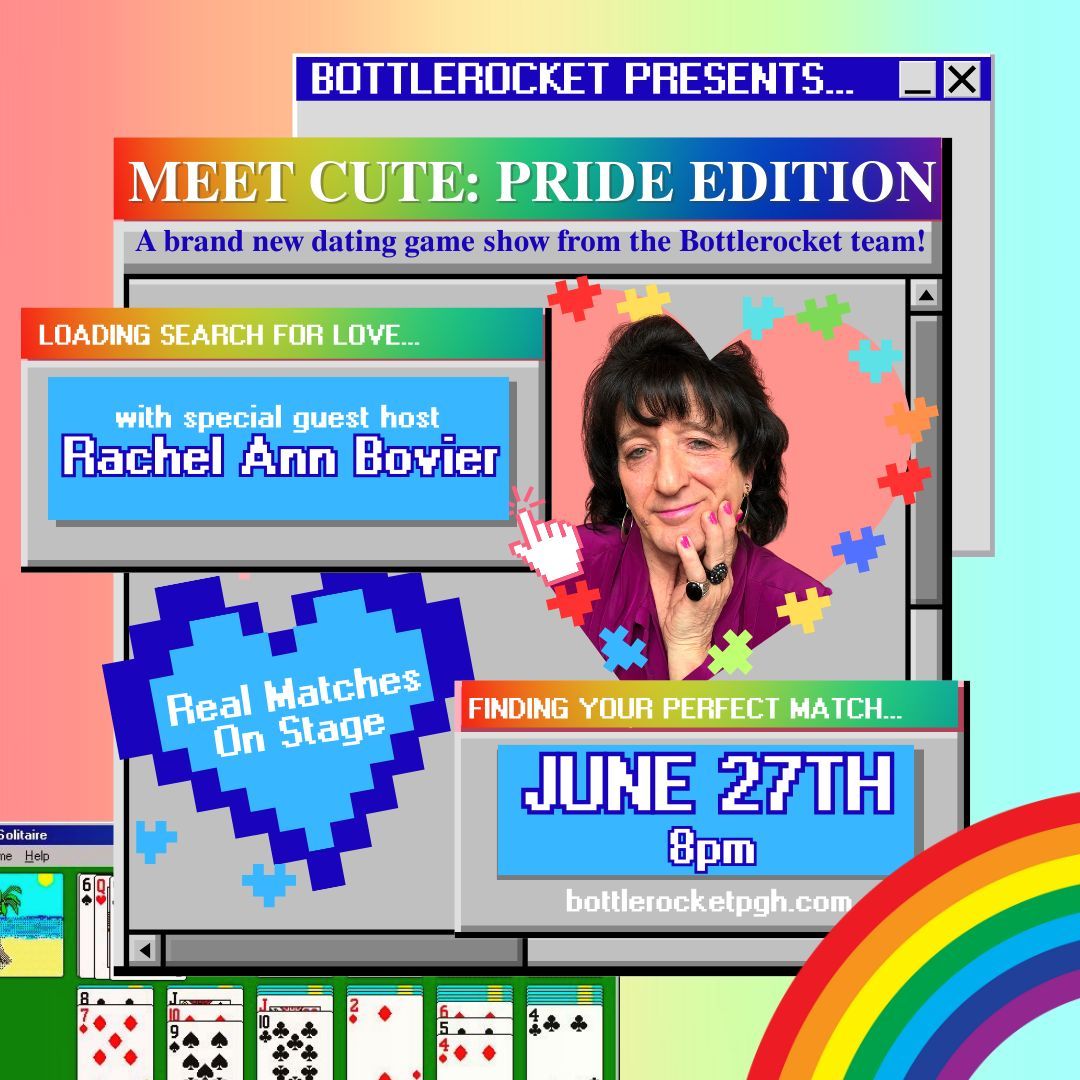 It's back! MEET CUTE returns for a very special PRIDE EDITION this June - with returning co-host RACHEL ANN BOVIER! We've got a fun show in store, including brand new games and more fun surprises! Watch as we match folks up and send them on the ultimate first date - live!