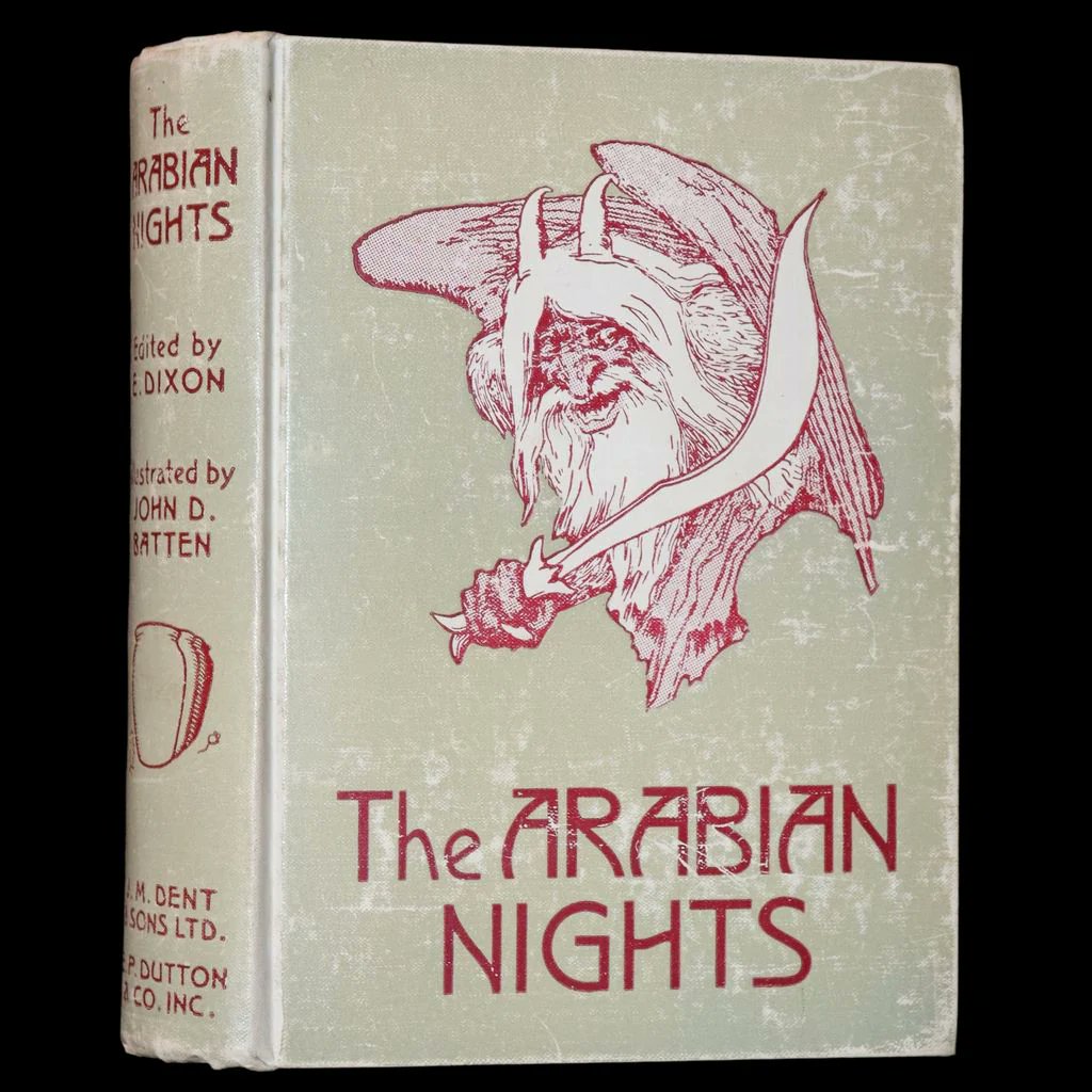 Journey into the mystical realm of 'Fairy Tales from the Arabian Nights.' mflibra.com/products/1937-… This rare 1937 edition, enriched with John D. Batten's enchanting illustrations, captures the magic and wonder of the Arabian Nights. 
#BookWithASoul #MFLIBRA #OwnAPieceOfHistory