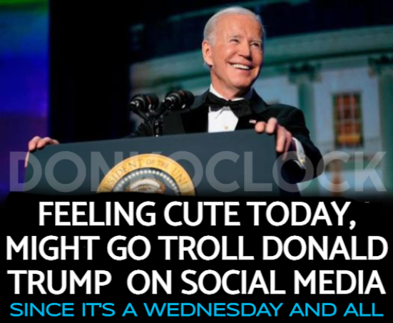 Dark Brandon 🕶️
#BidenandTrump 

@RuthMott5
@theendisnice
@gayleCh97082142
@OMorhr
@dazedat01701
@ceciliazoet
@LissieWyatt
@HighOpa
@THE_OG_G_MA
@LaTigresseblanc
@IH8theGOP138
@Rom_TAlan
@BonnieSutt58365
@richinvancity
@SteveZ28RS
@Dao1Donna
@LorellYan1900
@MOJOCHEFJEFF
@TeeLee53