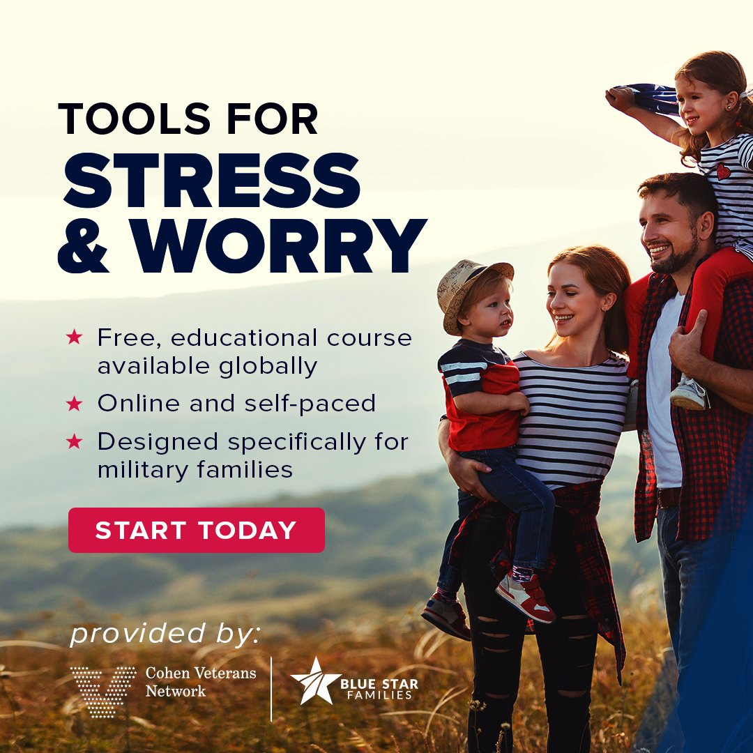 #MilitaryFamilies, we know you are busy. That's why #CVNToolsForStress is FREE, online, and designed to fit into your schedule. Through brief, self-paced modules, each lesson can be completed in small windows of time throughout your day. Get started today: cohenveteransnetwork.org/toolsforstress