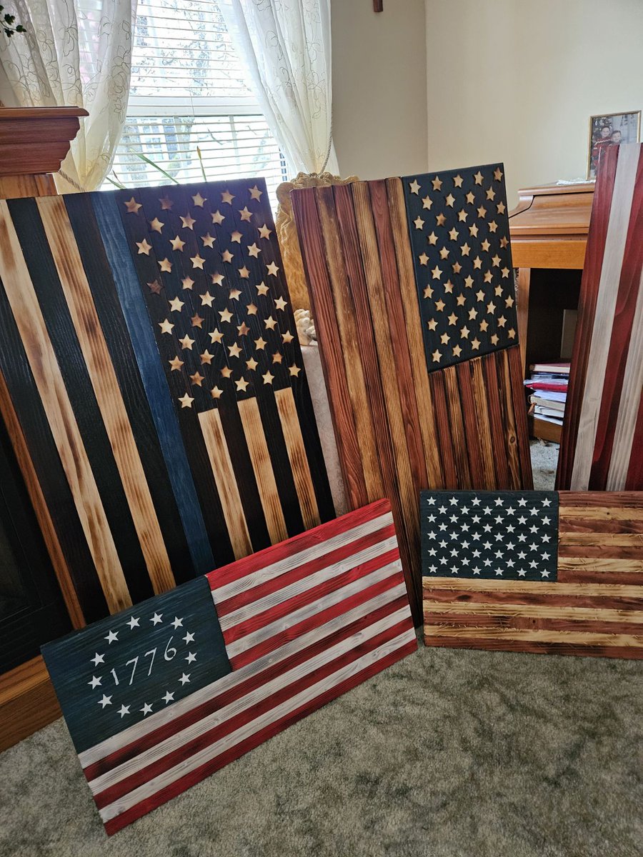 Thanks all for those who are supporting my dad by purchasing his handmade Flags. If you've messaged me, I have not forgotten you. Please have patience. He's a one-man band at 86 years old and is doing them as fast as he can. I won't forget any of you, promise!
