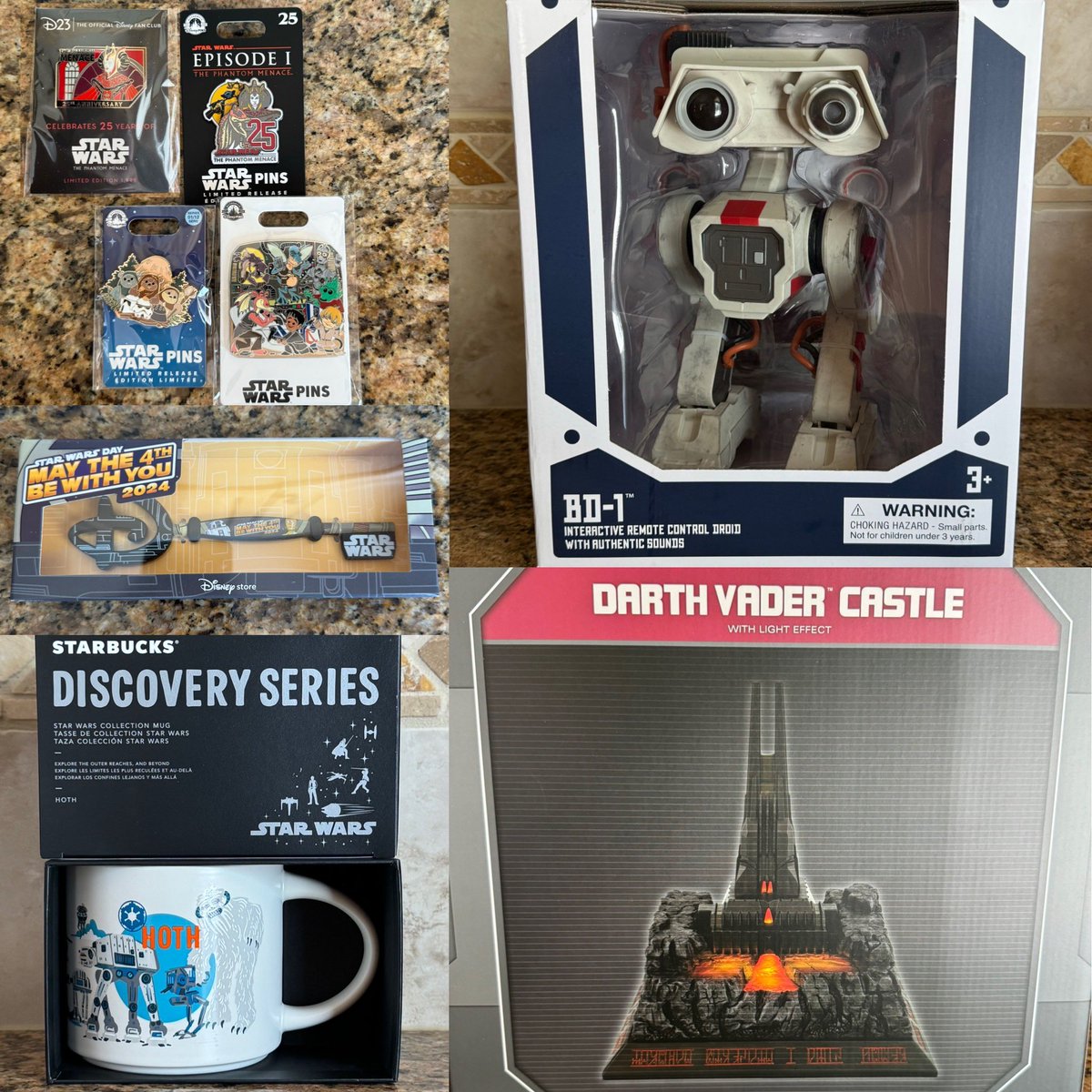 📭📦 Got my Star Wars May the 4th releases from the Disney Store! . #Disney #DisneyParks #DisneyStore #ShopDisney #StarWars #ThePhantomMenace #Maythe4thBeWithYou #Maythe4th #Droid #DarthVader #Pin #Pins #DisneyPins #DisneyPinTrading #Starbucks #Collectibles #DisTrackers
