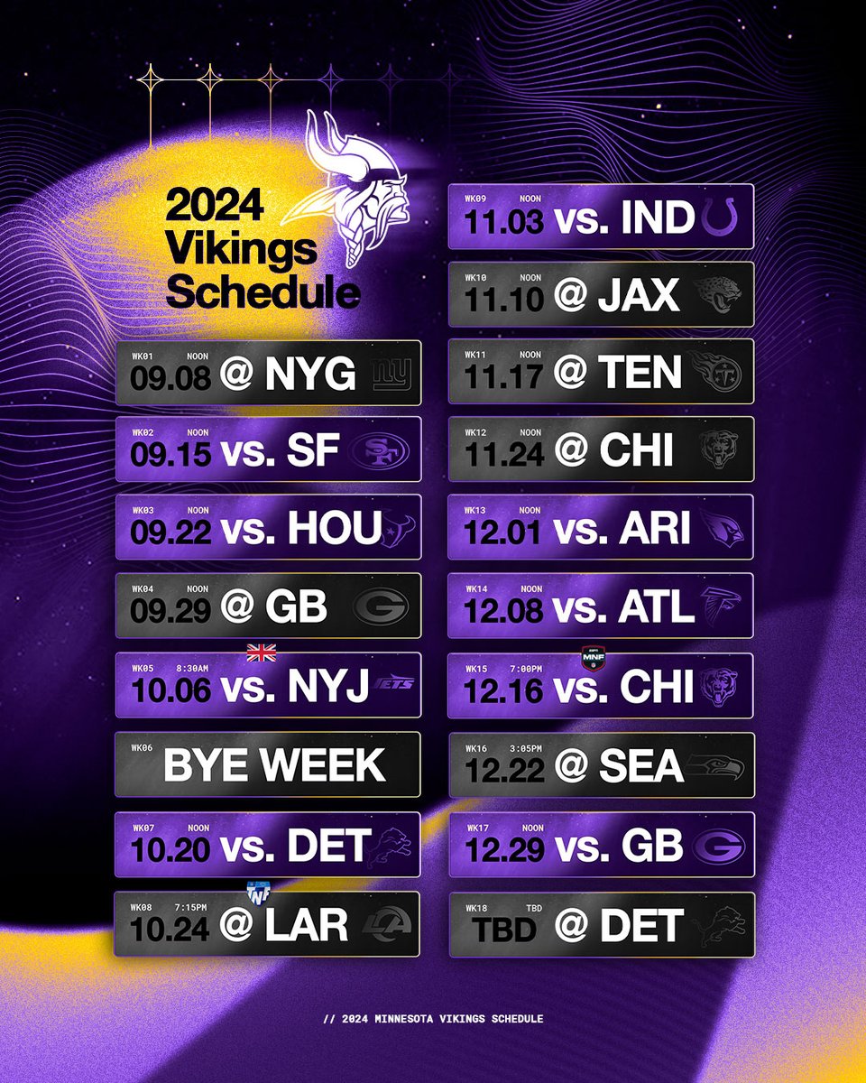 Clear your calendars. #Skol