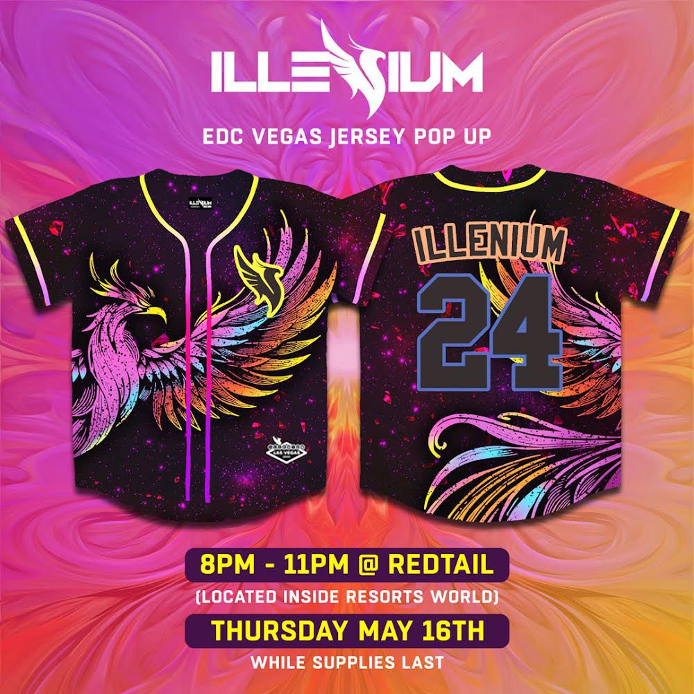 Grab your exclusive EDC Las Vegas jersey at the pop-up, 5/16 8pm-11pm at RedTail, (located near Zouk Nightclub) in Resorts World. Only while supplies last! 🐦‍🔥