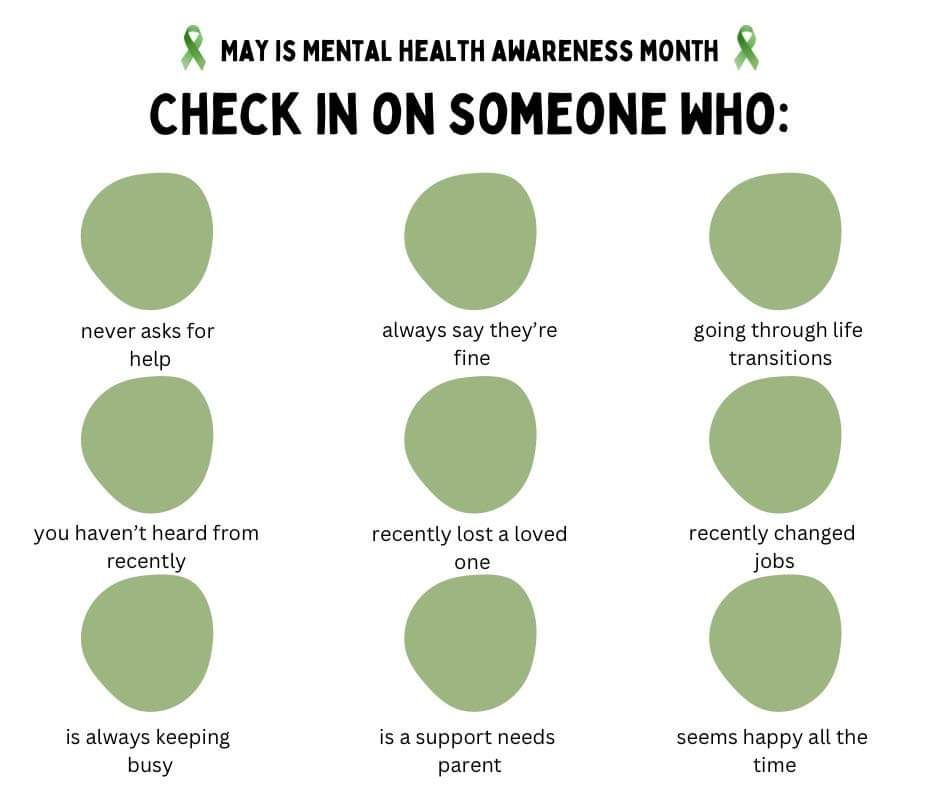 May is Mental Health Awareness Month, a reminder to check in on those we care about. Take a moment today to reach out to a friend or loved one. A simple 'How are you?' can make all the difference. Let's support each other, always #MentalHealthAwarenessMonth #rsccsetx #18007WECARE