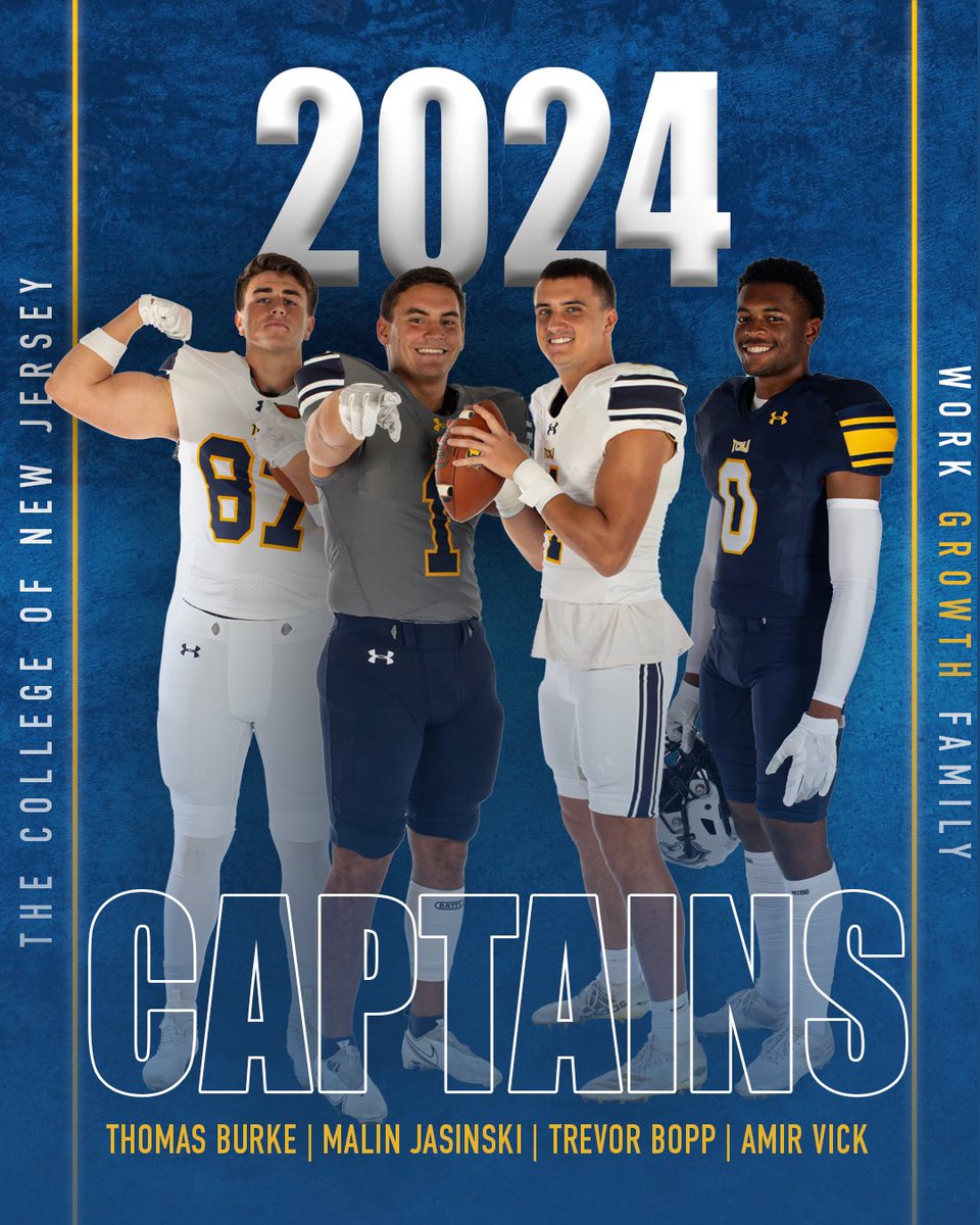 2024 TCNJ FB New Captains !! ⚪️🔵🦁

#WFG | #BeBetter | #LionPride