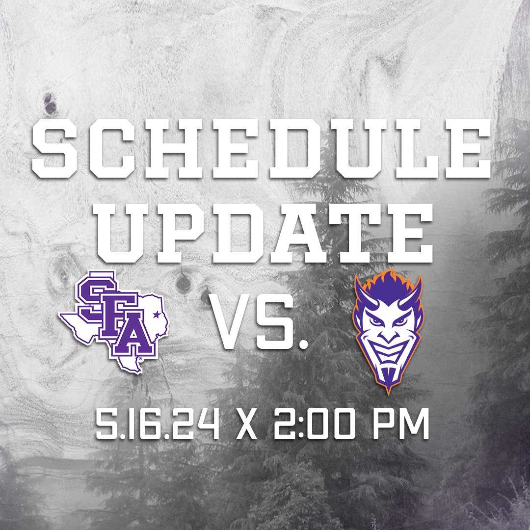 Tomorrow's opening game against Northwestern State has been moved to 2:00 PM. #AxeEm x #RaiseTheAxe x #SOMOS