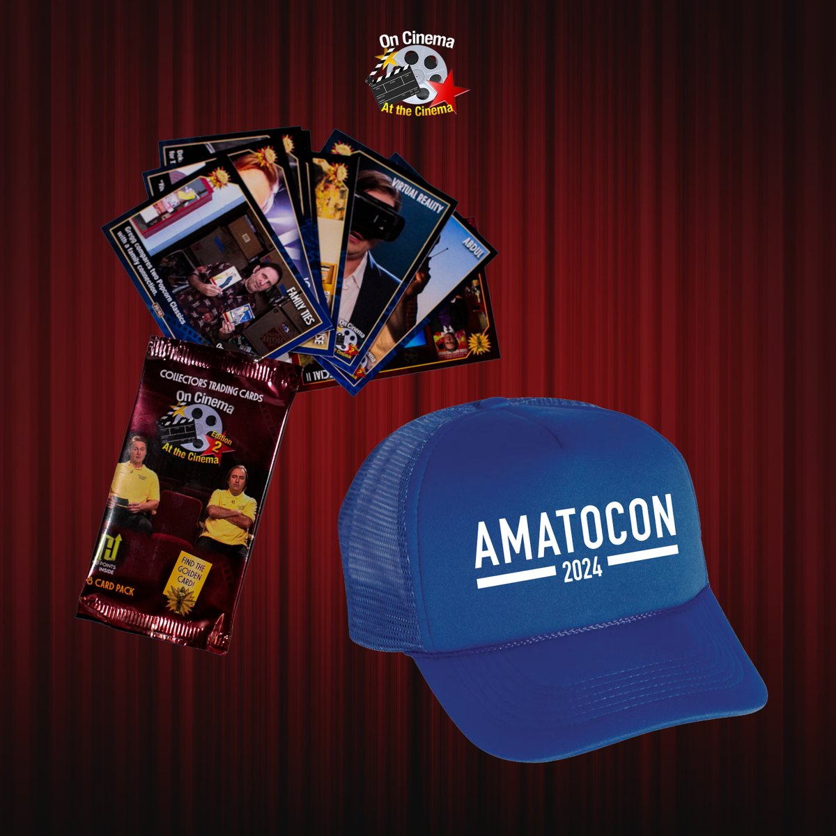 On Cinema Store update🍿 Edition 2 Trading Cards, AmatoCon Truckers, and a small batch of Deck of Cards (2022) VHS have been stocked! oncinema.merchtable.com