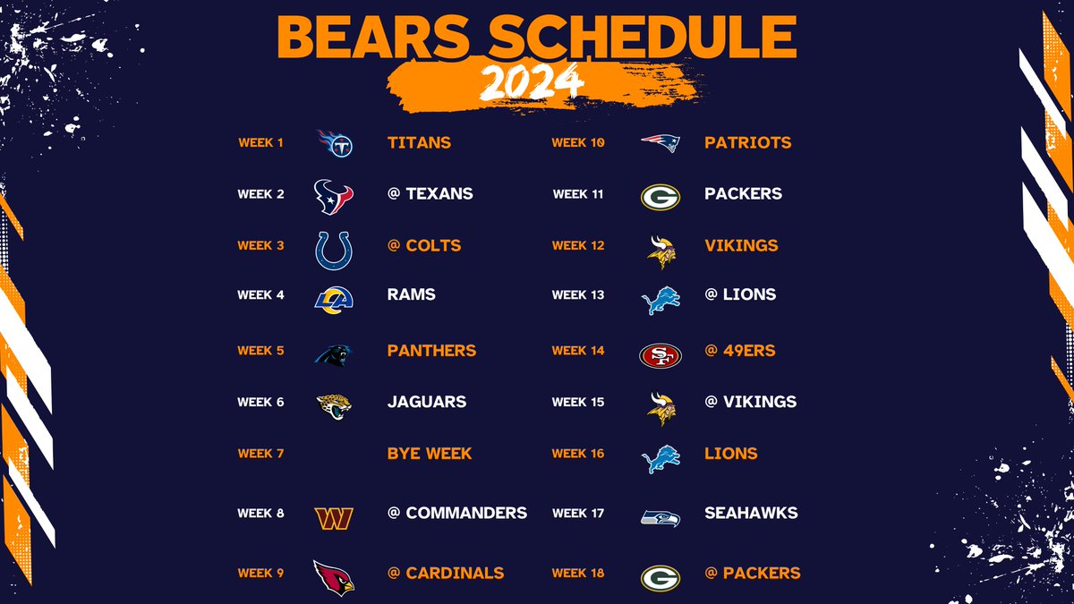 The #Bears schedule is here! 👀 What's your record prediction? #thesickpodcast