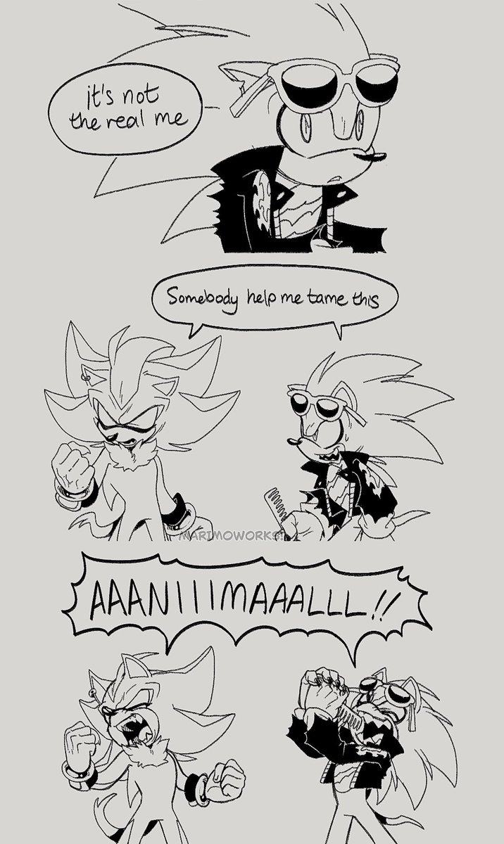 the one thing shadow and scourge can agree upon is that three days grace fuckin slaps

but then scourge opens his mouth again and shadow beats him up etc etc