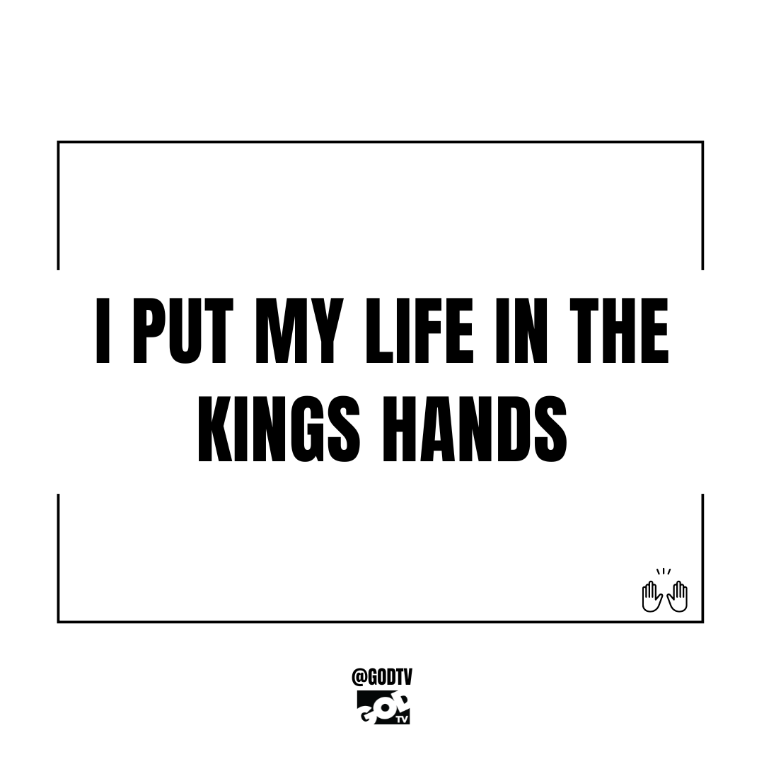 I PUT MY LIFE IN THE KINGS HANDS #GODTV #Christian #Christianpost #Jesus #God From series and talk shows to children's programs and ministry messages, find it all on GODTV. Experience God-centered content 24/7 at WATCH.GOD.TV