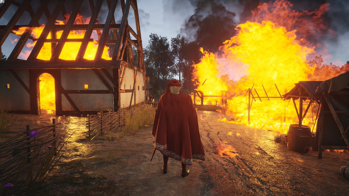 mnrlords's tweet photo. We continue discussing a problem I have had in the game, I looted 3 consecutive bandit camps, but my town does not have enough power, so I had to avoid the fights and only take the money from the camps.
What made the bandits attack my town, I understand that part, but after that strange things started.
1. To begin with, a camp was placed in my region, the one I was controlling, which I suppose should not be possible.
2. While I was rebuilding my city, the bandits returned and burned what little was left.
3. And if that weren't enough, 3 groups of bandits of 18 each appeared at the edge of the map and came for me to burn everything.
All this happened in less than 3 months, in this game raids are disabled.
And not only that, after rebuilding the city for the fourth time, the berry camp doesn't work, they don't want to work, and in addition to wood it gives me -20 available, but I don't have a logging camp nor can I do it since I don't have wood , with which I have entered a loop from which I cannot escape and I am forced to start a new game.
It just can't be! It's okay, continue! Even so, Manor Lords is still and will continue to be the best game of the moment.
#ManorLords #ManorLordsNews #Bugs @LordsManor