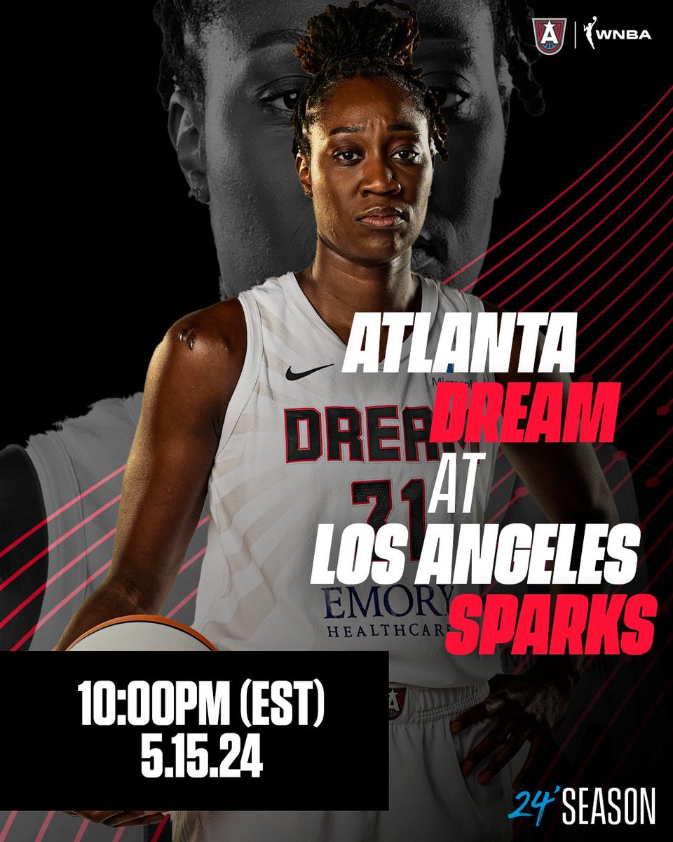 Out west 😎

🆚 @LASparks 
⏰ 10:00pm ET
📱Available on @peachtreetv + watch FREE on the @wnba app 

#DoItForTheDream