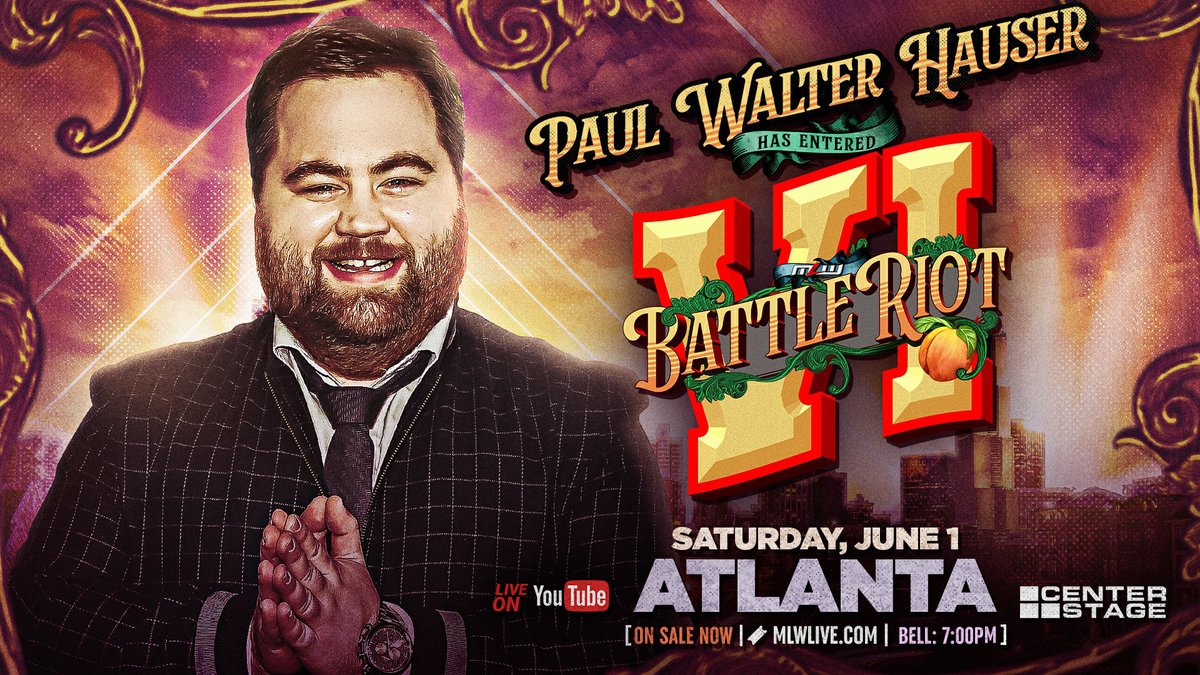 Paul Walter Hauser joins MLW for Battle Riot VI 🔗 mlw.com/2024/05/15/pau…