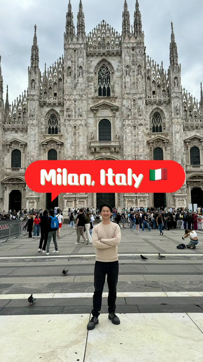 Took 600 years to build this amazing cathedral in Milan, Italy 👍