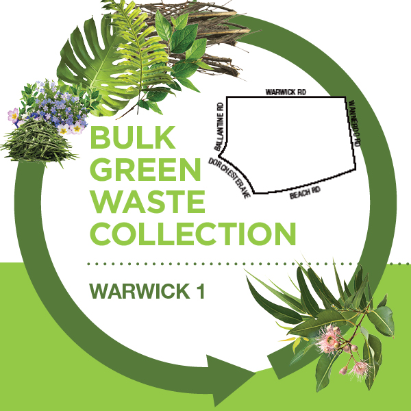 If you live in this section of Warwick - bordered by Wanneroo Rd, Warwick Rd, Ballantine Rd, Dorchester Ave and Beach Rd - your bulk green waste verge collection can be put out from tomorrow, Friday 17 May. Collections start from 7am, Monday 27 May. See ow.ly/rAMF50RmP2K