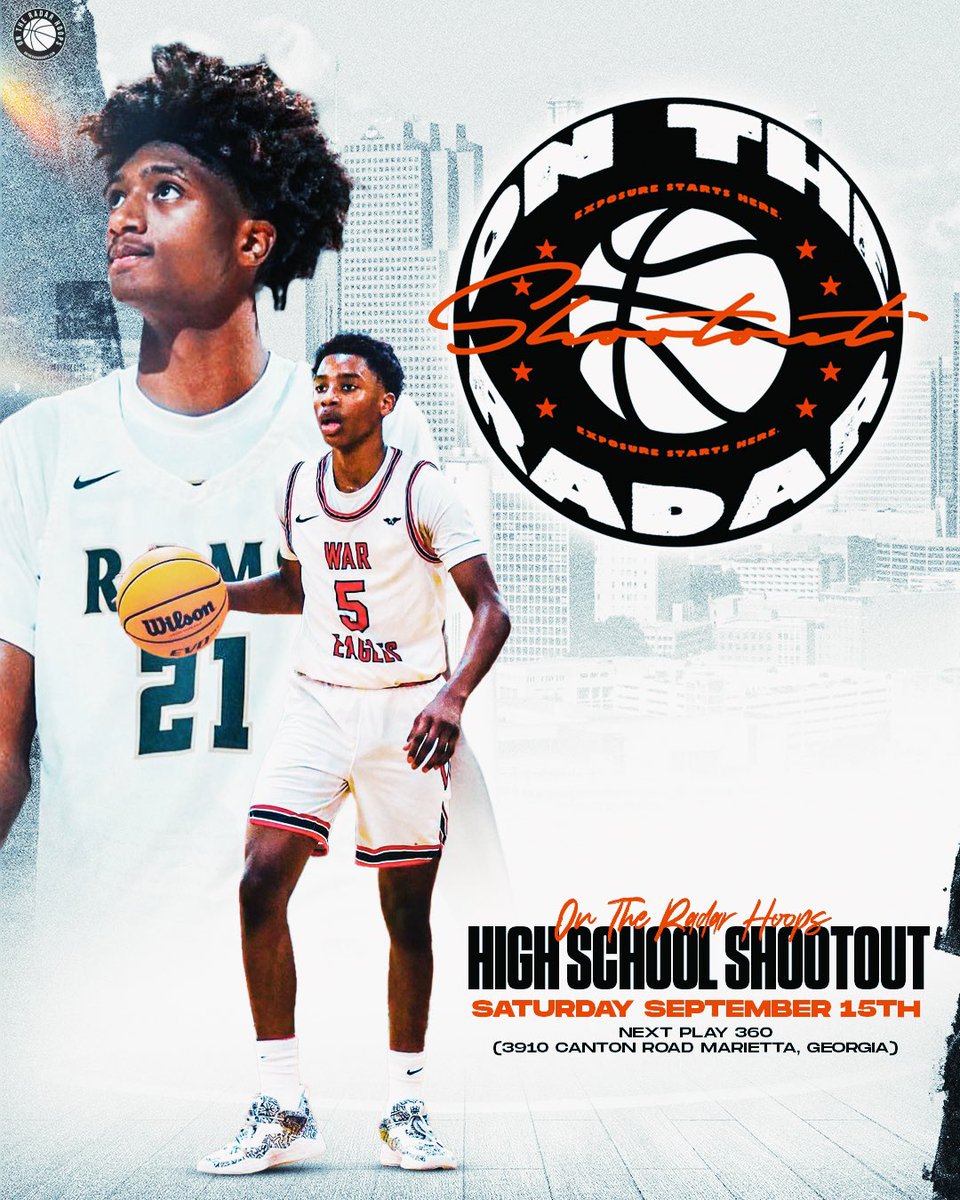 High School Coaches Mark your calendars Make sure you lock your team in for the @OTRHoops x @SHReport High School Shootout 🗓️September 15th 📍Next Play 360 (Marietta, GA) -2 Games in front of D2/D3/NAIA/Juco College Coaches/Media Registration: ontheradarhoops.com/otr-shootout/