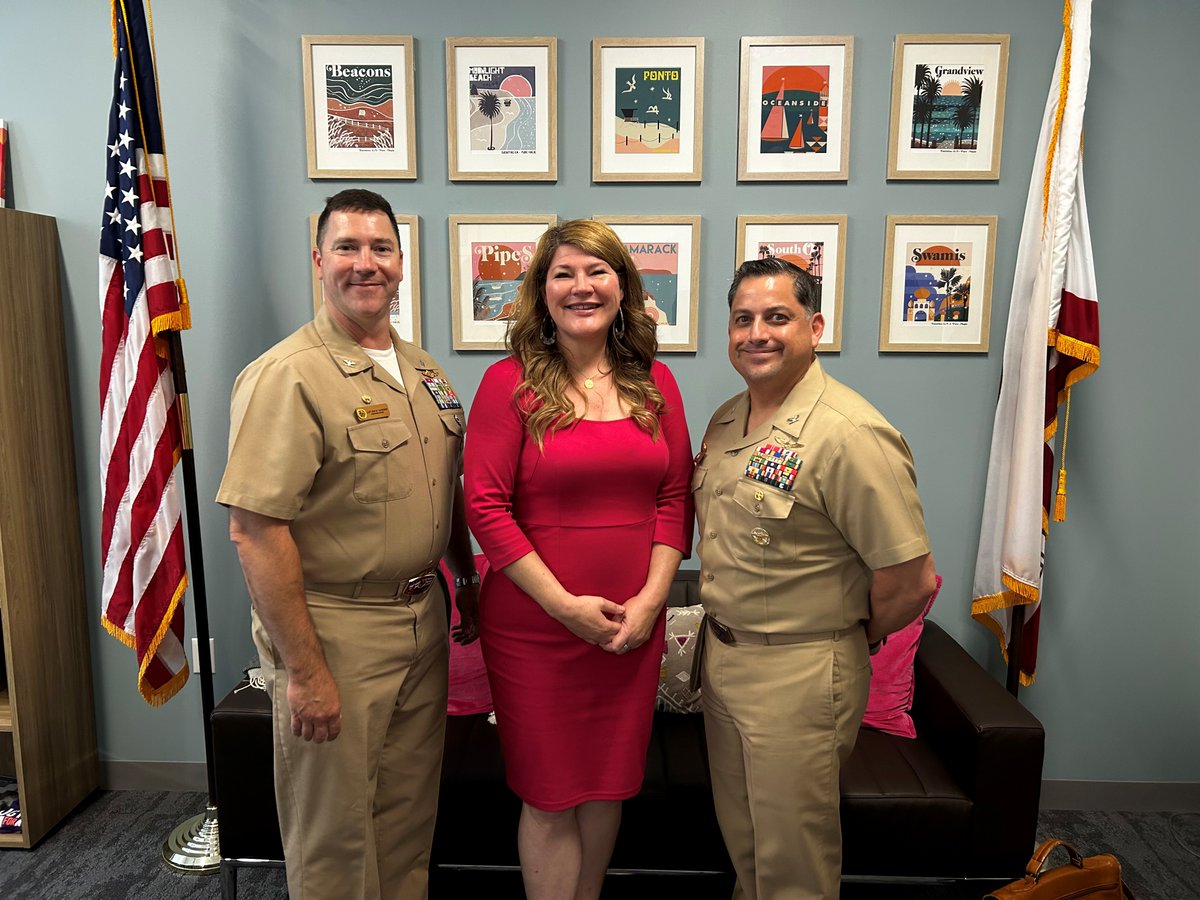 The Installation Commanders for Naval Base Coronado, Naval Base San Diego, and Naval Base Point Lomas met with me. I learned how sea level rise is affecting the military installations in our district and the issues they experienced in the January storms.
