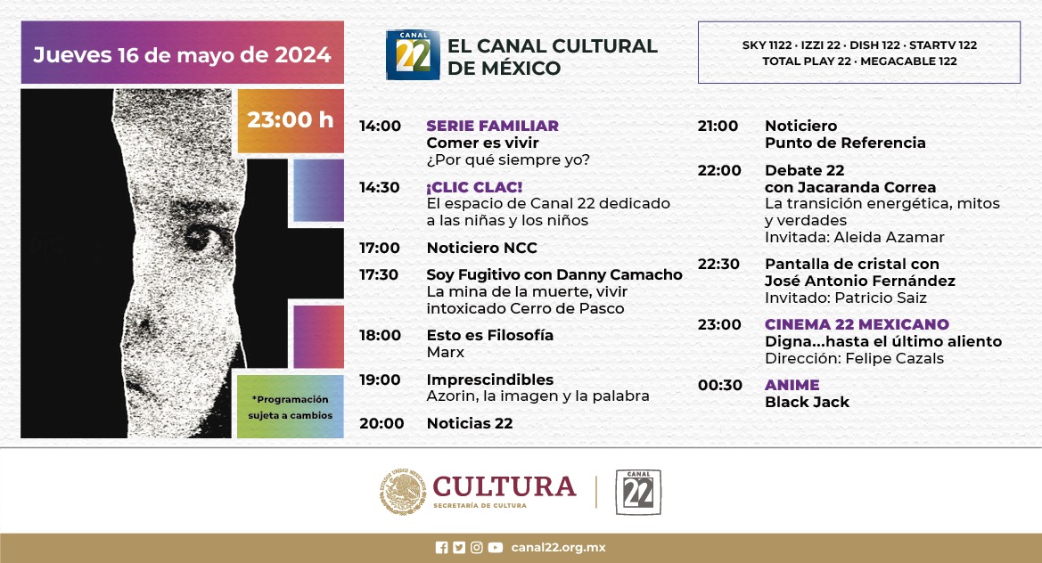 Canal 22 México tweet media