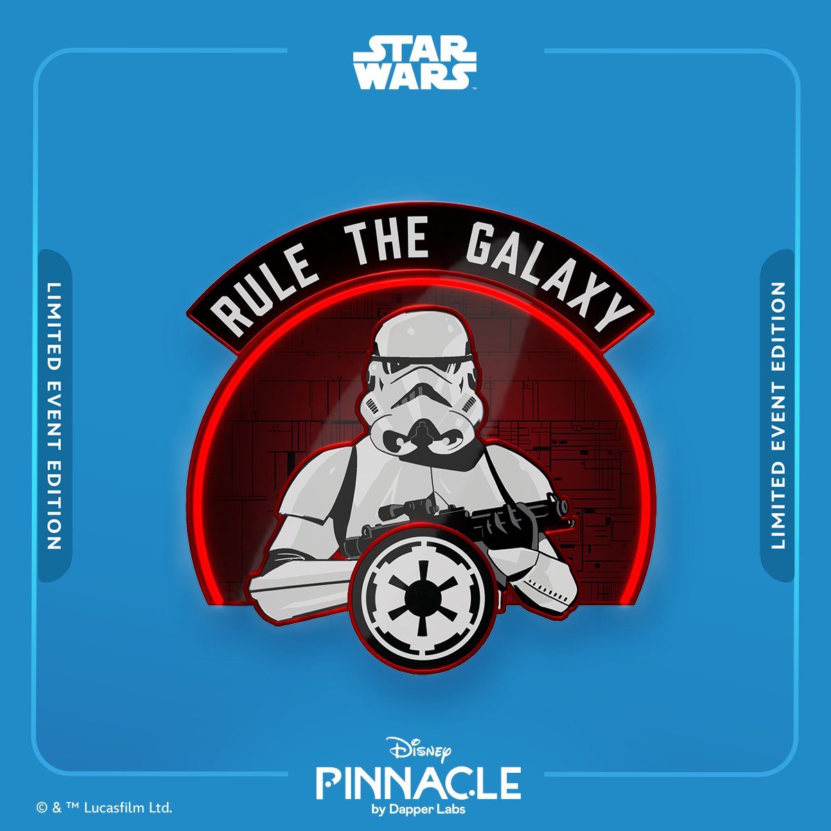 🌌We're keeping the celebration of Star Wars™ going in Early Access: 🚀Be the ruler of your galaxy as the second and final Star Wars Dark Side Vol.1 Limited Event Edition digital pin is dropping TOMORROW! Available until May 20th, or while supplies last.