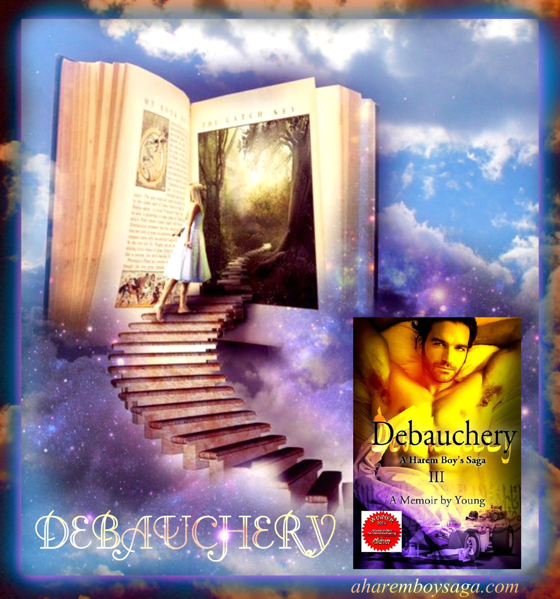 The Magical Power of the Written Word. DEBAUCHERY getBook.at/DEBAUCHERY is the 3rd book to an autobiography of a young man's enlightening coming-of-age secret education in a male harem known only to a few. #AuthorUproar #BookBoost