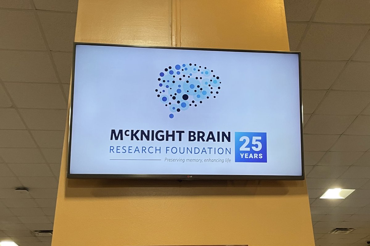 At our Inter-Institutional Meeting, we’re celebrating the 25th anniversary of the McKnight Brain Research Foundation, whose generous gift in 2000 provided our name — the Evelyn F. and William L. McKnight Brain Institute — and endowed cognitive-aging research programs.