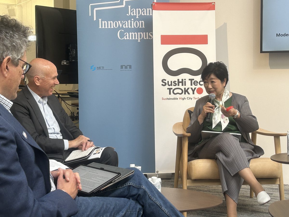 On May 7th, we were invited to the event, “A Conversation with Governor Koike” at the Japan Innovation Campus hosted by @JETROSF and Mori Building. During the discussion, Silicon Valley leaders in various sectors shared stories and insights with Governor Yuriko Koike.