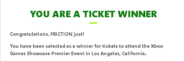 Sucks I won't be able to attend the Xbox Showcase, but it was an honor being invited! Thank you Xbox!