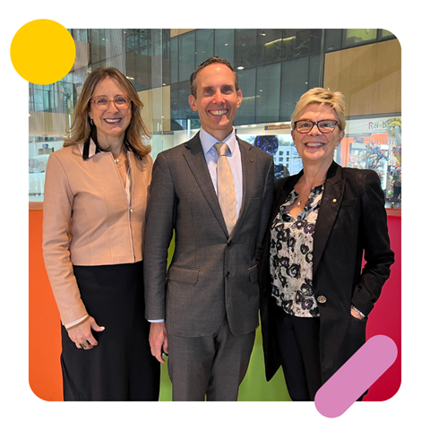 DYK GenV is designed to test & evaluate new interventions & approaches? In April @ALeighMP shared how randomised controlled trials help us understand what policies work & the value of using existing data to improve trials. 📸:@sharon_goldfeld Dr Leigh @MCRI_for_kids Dir K. North